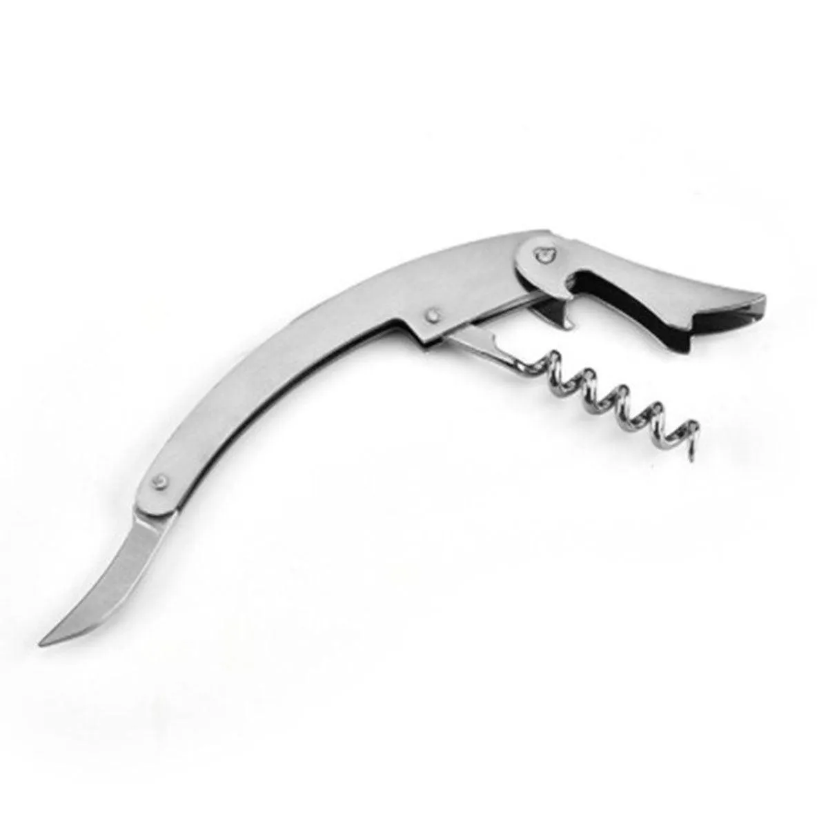 3pcs Portable Wine Bottle Opener Beer Bottle Corkscrew Seahorse Knife Bar Tools