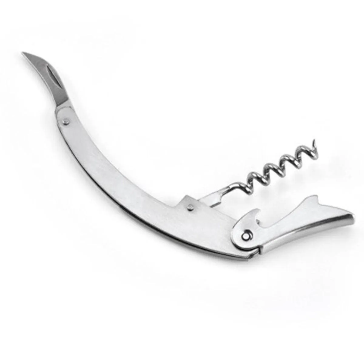 3pcs Portable Wine Bottle Opener Beer Bottle Corkscrew Seahorse Knife Bar Tools