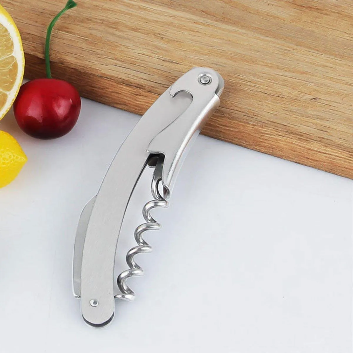 3pcs Portable Wine Bottle Opener Beer Bottle Corkscrew Seahorse Knife Bar Tools