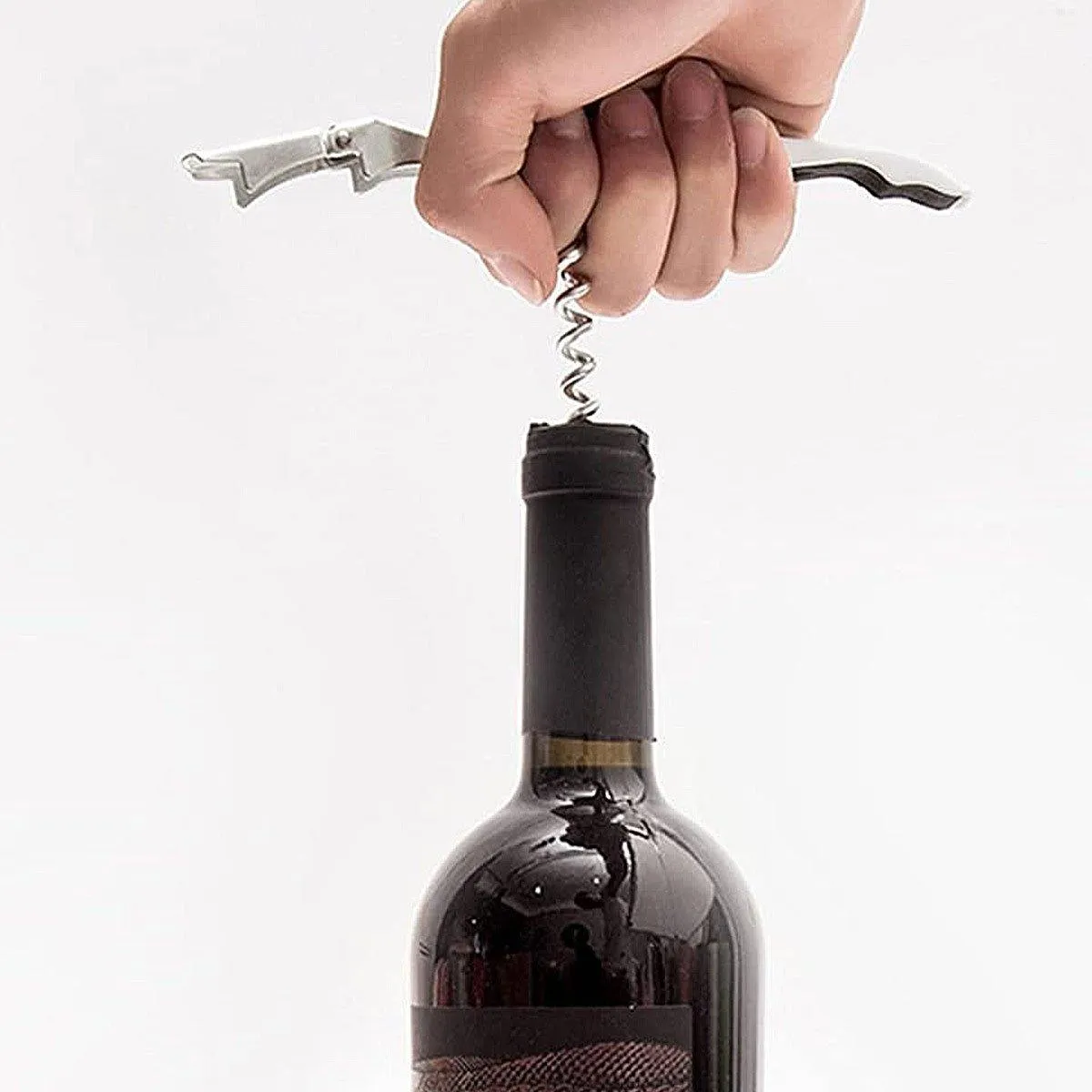 3pcs Portable Wine Bottle Opener Beer Bottle Corkscrew Seahorse Knife Bar Tools