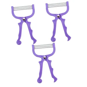 3pcs Spring Manual Facial Hair Remover Hair Epilator for Chin Cheeks Neck Upper Lip Threader Tool for Effortless Root Removal