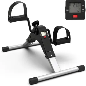 4-in-1 Mini Exercise Bike, Foldable,for Home Gym, with LCD Display for Arm and Leg Exercises
