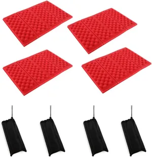 4 PCS Camping Cushion Seat for Outdoor,Foldable Ultralight Foam Sitting Pads,Portable XPE Foam Mat for Outdoor Picnic Trekking Mountaineering