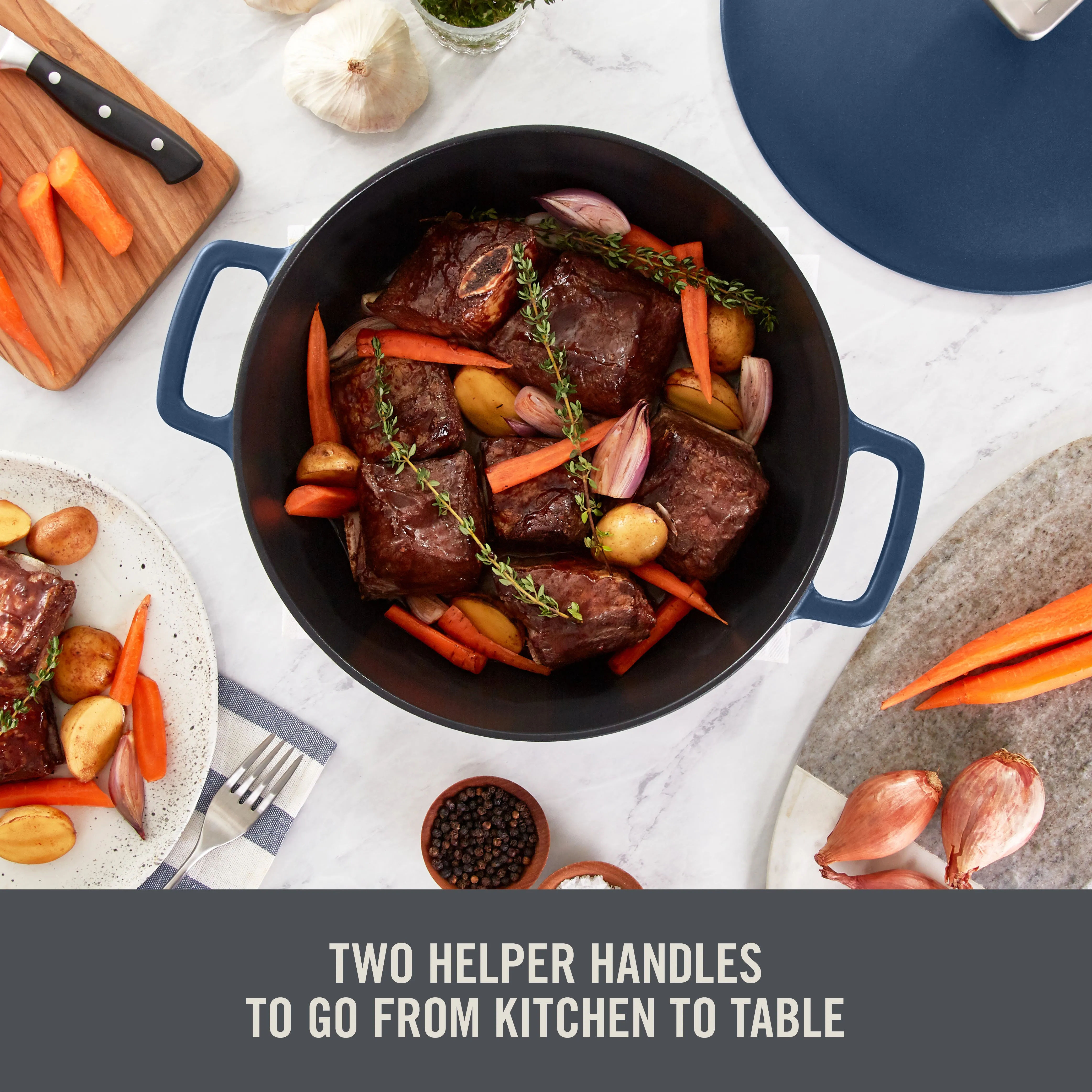 4.5 Qt. Nonstick Cast Iron Braiser
