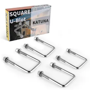 4Pack 1/2" x 3-1/16"x 4-5/16" Stainless Steel U-Bolts, Square U-Bolt Boat Trailer U-Bolts with Washers and Nuts for Sailboat Trailer Automobiles Industrial Part.