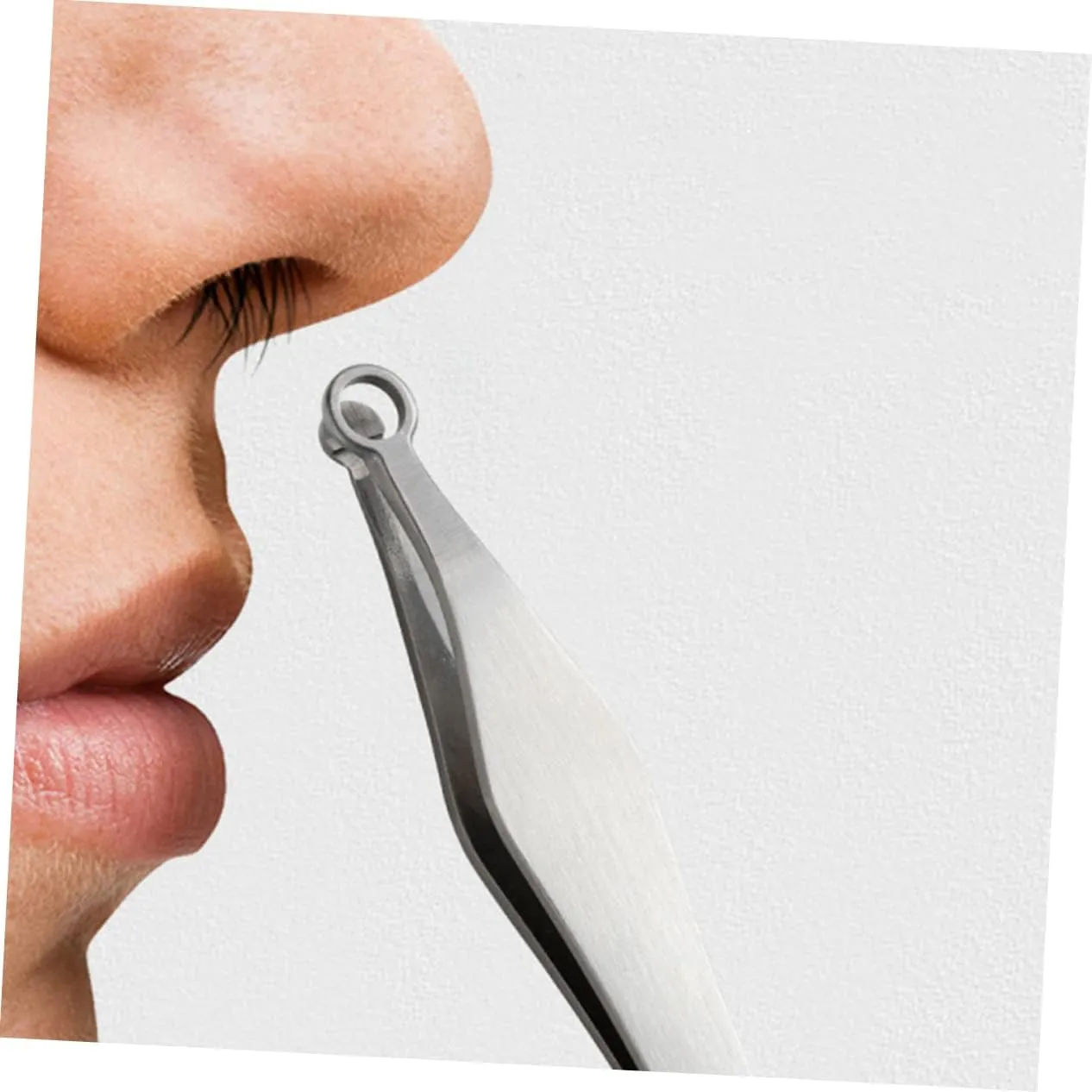 4sets Nasal Clippers for Men Reusable Nose Hair Trimmer Tweezers Precision Trimming Tool for Nose Eyebrows and Facial Hair Removal 2pcs*4