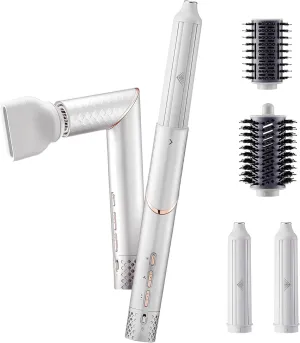 5-in-1 Flexible Styler Multi Air Curler Hair Styler - Advanced High-Speed Hair Dryer, Magic Styler with Tight Grip, Perfect for Travel, Fast Drying, No Heat Damage, Gift Set