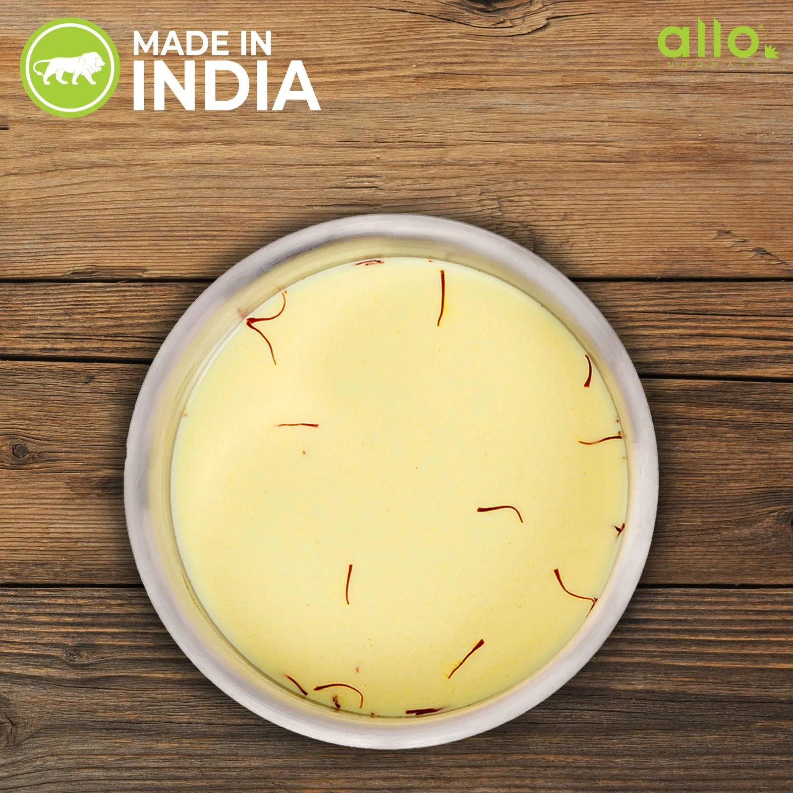 5.2L Allo CookSafe TriPly Tope | Stainless Steel | With Stainless Steel Lid | Induction Friendly |24cm