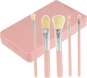 5pcs Led Makeup Mirror with Rotatable Design and Touch Control Portable Beauty Mirror with Storage Case for Travel for Eyeliner and Eyebrows for Women