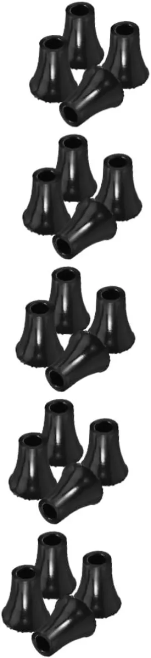 5sets 4pcs Crutch Tips Replacement Nonskid Crutch Pads for Walking Canes Durable Shock Absorbing Cane Tips Lightweight Material for Trekking and Hiking 4pcs*5