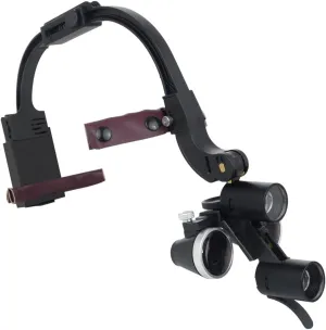 5W Dental Loupes with Light for Hygienist, Portable LED Headlight Headlamp Head Light Lamp with 2.5X Magnification Binocular Loupes for Dentist Surgical Lab Equipment Magnifier