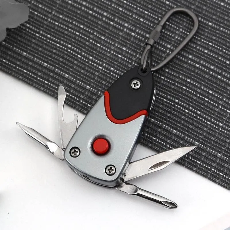 6-in-1 Stainless Steel Multi-Tool Keychain Gadget - Adventure Essential