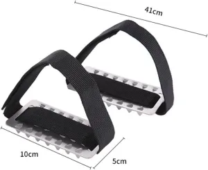 6X Crampon Traction Cleats Antiskid Traction Cleats Crampons Spikes for Walking, Hiking, Mountaineering Ice Snow Grips, Black
