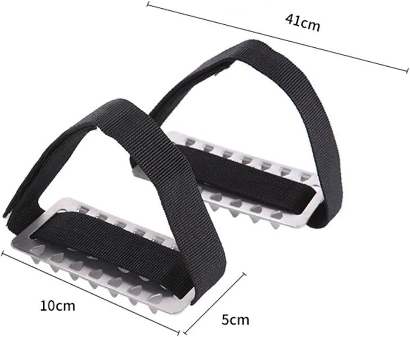 6X Crampon Traction Cleats Antiskid Traction Cleats Crampons Spikes for Walking, Hiking, Mountaineering Ice Snow Grips, Black