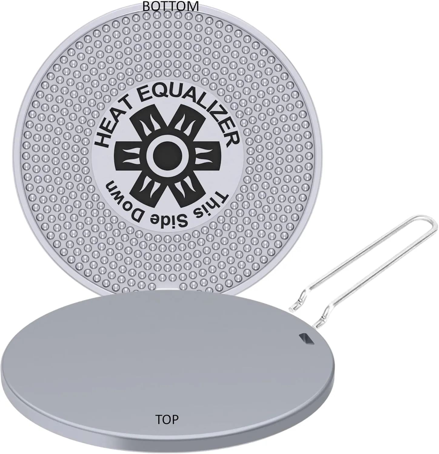 8 inch High-Polish Commercial-Grade Heat Equalizer Diffuser for Gas & Electric Stoves – Aluminum & Copper Alloy Hot Plate-Burner Cover-Simmer Plate