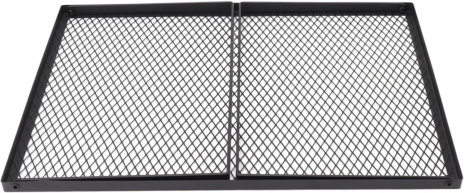 Acouto Foldable Duty Grill | High Temperature Portable Outdoor Cooking for Camping, Picnics, and Barbecues (50x35cm Standard)