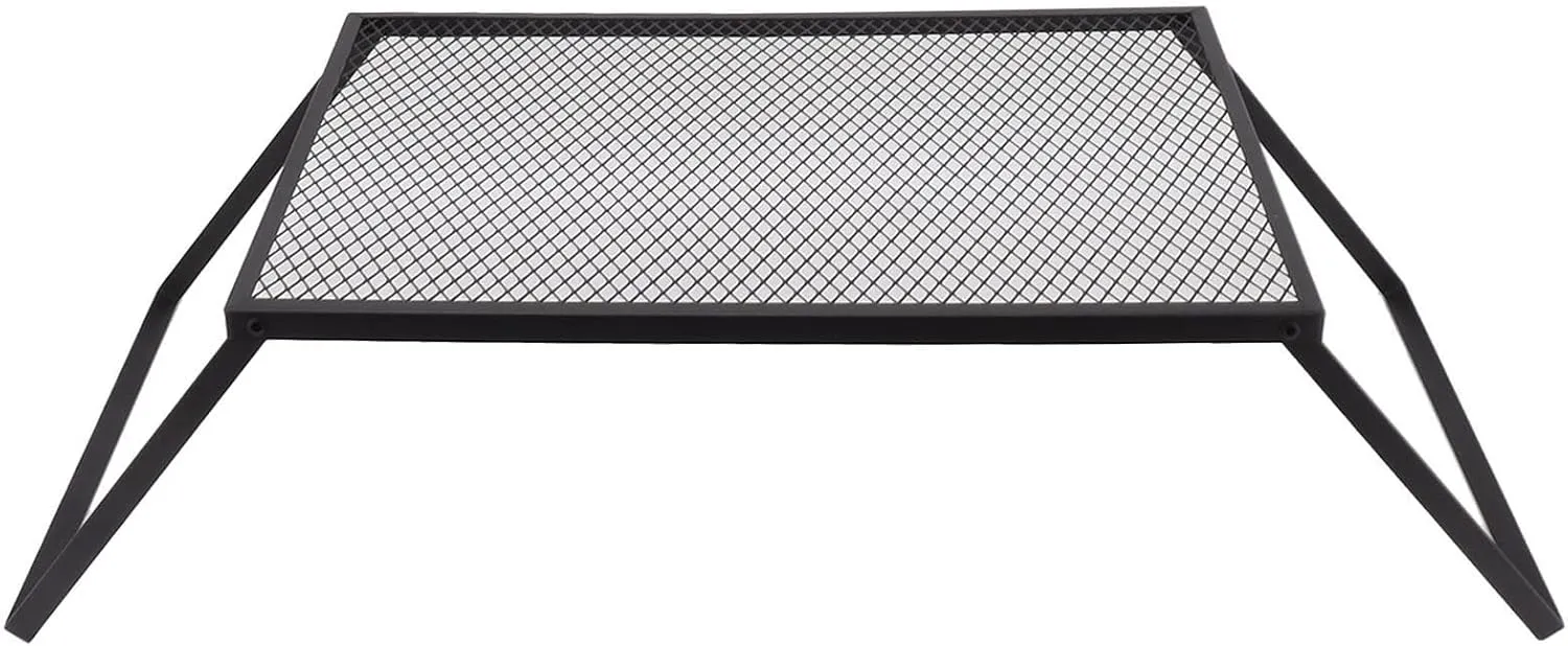 Acouto Foldable Duty Grill | High Temperature Portable Outdoor Cooking for Camping, Picnics, and Barbecues (50x35cm Standard)