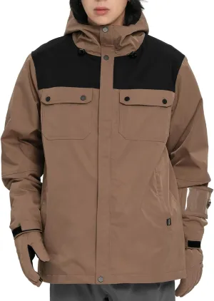 Actleis Winter Snowboard Jacket Warm Snow Coats For Men Waterproof Insulated Skiing Jacket
