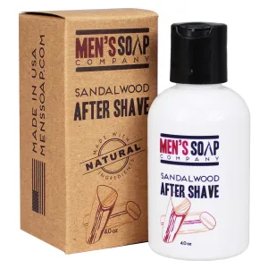 Aftershave for Men 4.0 oz After Shave Balm Made With Organic and Natural Vegan Plant Ingredients - Post Shave Lotion for Sensitive Skin Eliminates Razor Burns, Calms Irritation & Cools Skin Sandalwood