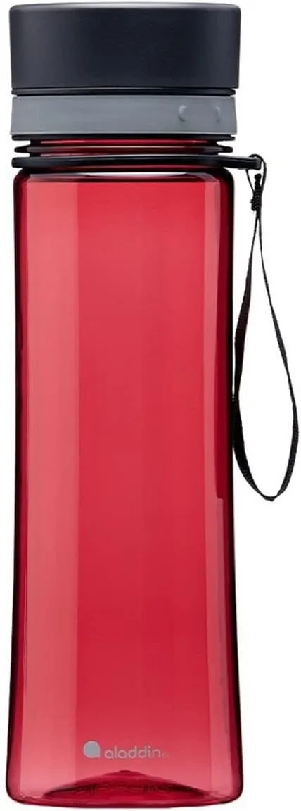 Aladdin Aveo Leakproof Leakproof Water Bottle 0.6L Cherry Red – Wide Opening for Easy Fill - BPA-Free - Simple Modern Water Bottle - Stain and Smell Resistant - Dishwasher Safe