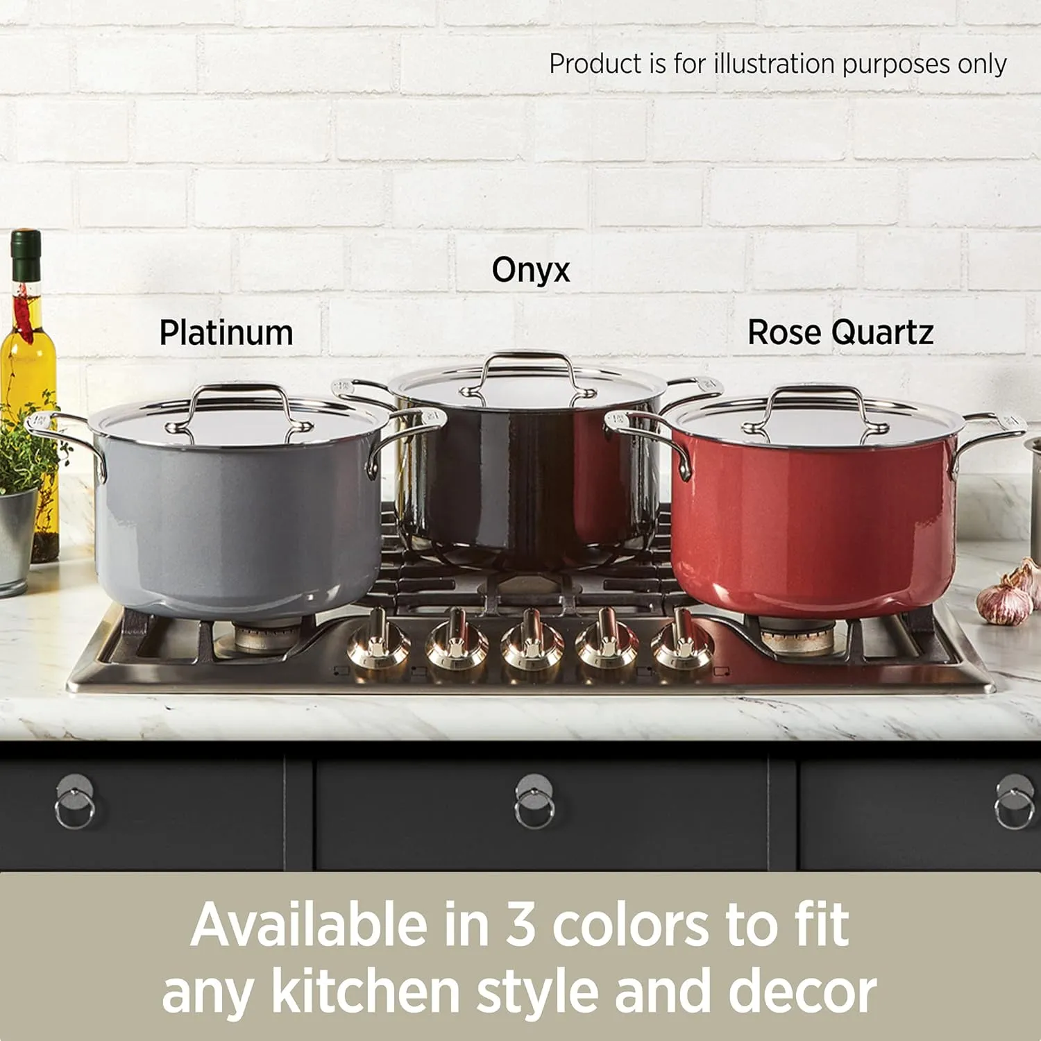 All-Clad FusionTec Ceramic Universal Pan 4.5 Quart Induction Oven Broiler Safe 500F Pots and Pans, Cookware Rose Quartz