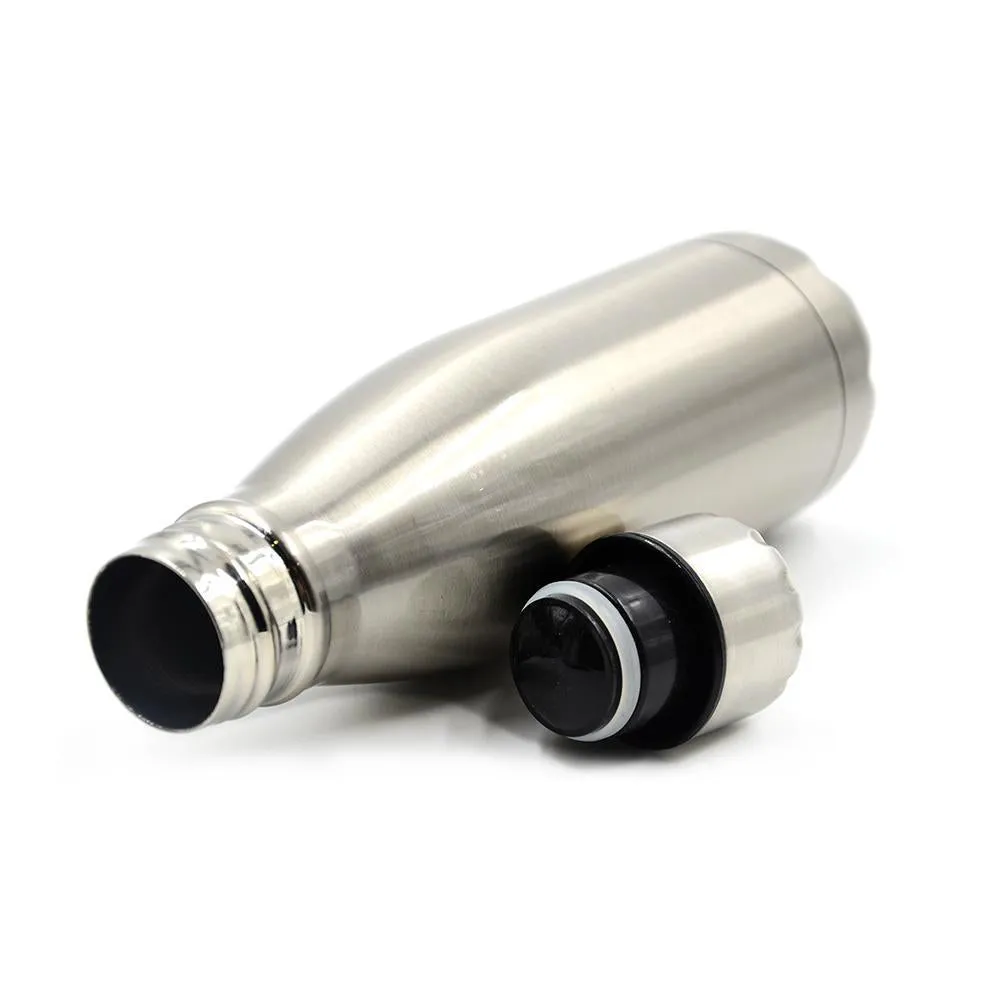 Aluminium Bowling Bottle 350ml Silver