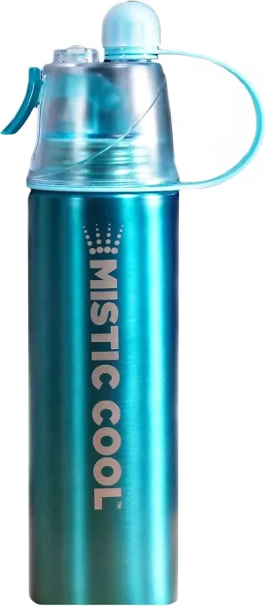 Aluminum Sports Mister Spray Bottle | 24oz BPA-Free Portable Water Bottle for Running & Workout | Cool Mist Spray Bottle for Fitness & Sports