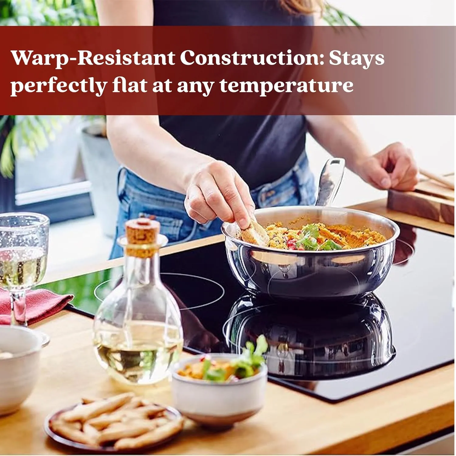 Alva Maestro 5-Ply Stainless Steel Saucier, 1.6 Qt - Non-Toxic PFAS/PTFE-Free Saucepan, Stainless Steel Cookware with Even Heat Distribution & Easy-to-Clean, Induction & Oven Safe, Stay-Cool Handle