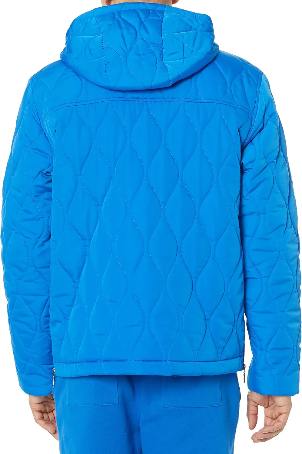 Amazon Essentials Men's Anorak Hooded Quarter-Zip Puffer Coat
