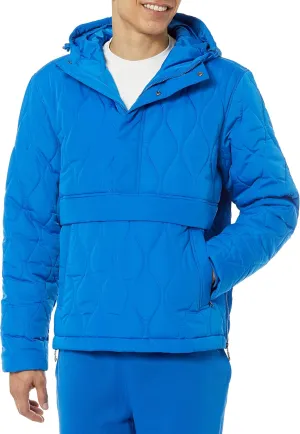 Amazon Essentials Men's Anorak Hooded Quarter-Zip Puffer Coat