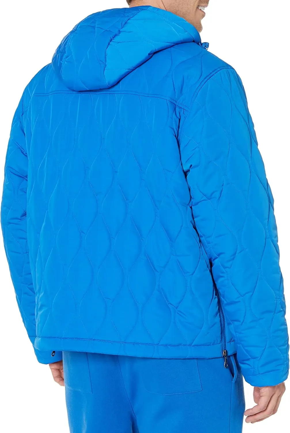 Amazon Essentials Men's Anorak Hooded Quarter-Zip Puffer Coat
