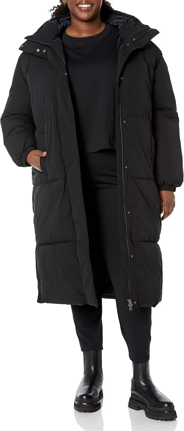 Amazon Essentials Women's Oversized Long Puffer Jacket (Available in Plus Size)