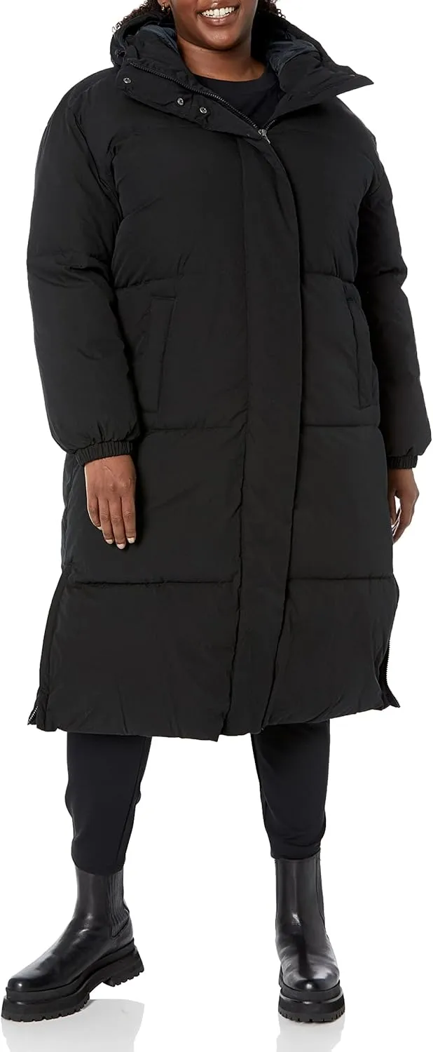 Amazon Essentials Women's Oversized Long Puffer Jacket (Available in Plus Size)