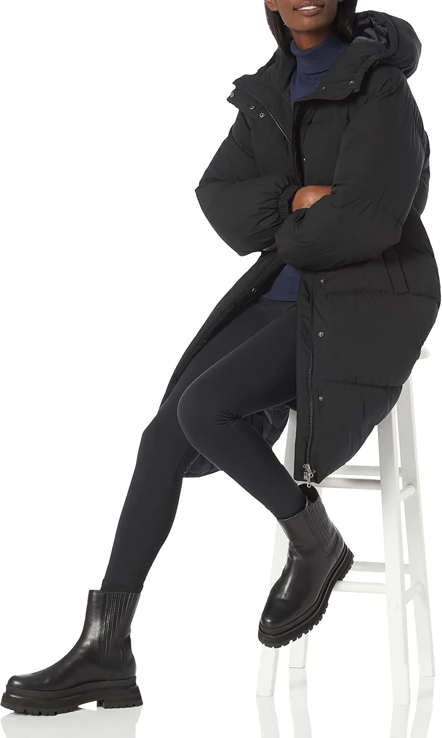 Amazon Essentials Women's Oversized Long Puffer Jacket (Available in Plus Size)