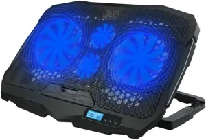 Angoily Laptop Cooler Stand Cooling Pad for 14-17.3 Inches Silent Notebook Cooling Fan Foldable Stand