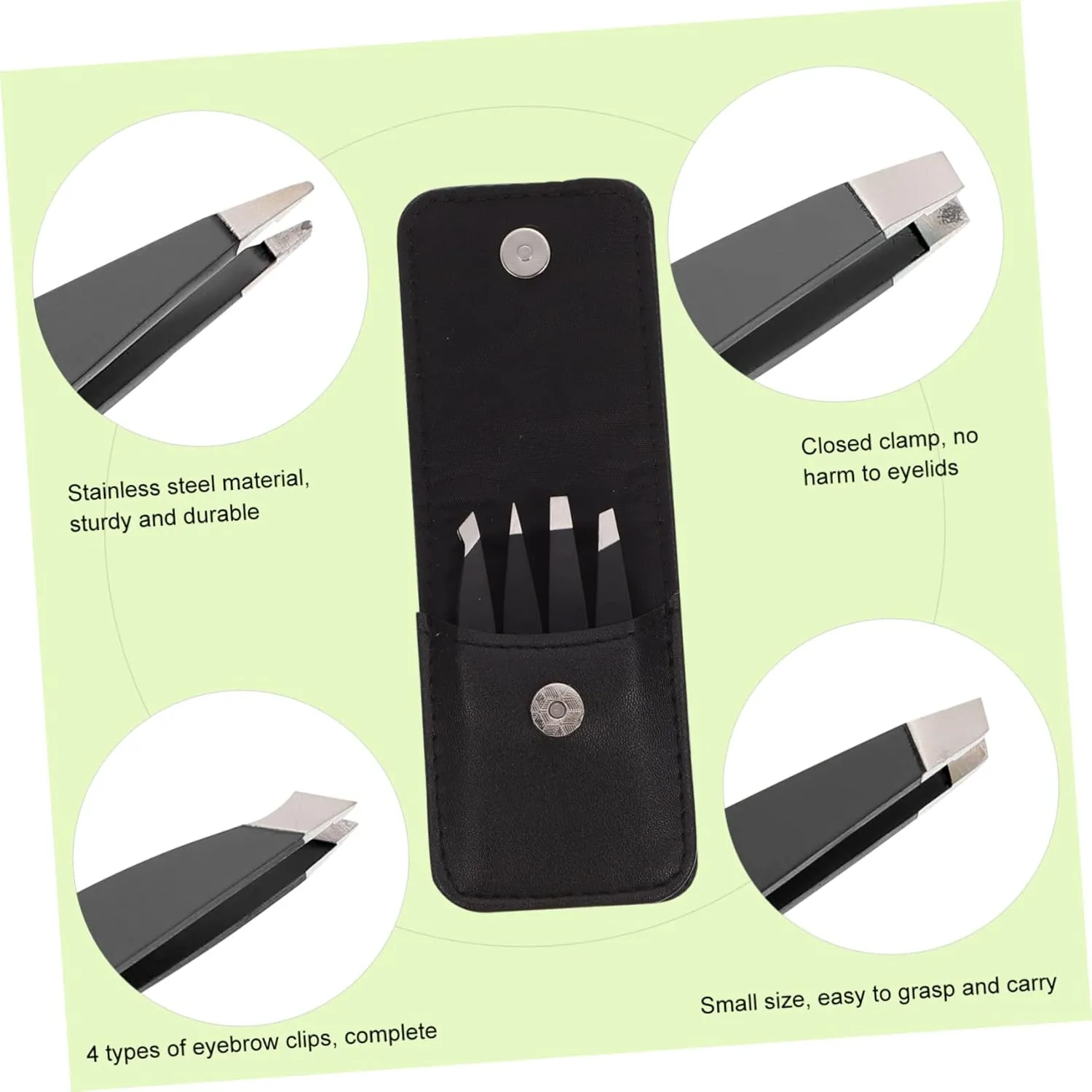 Angoily Sets Precision Eyebrow Tweezers Brow Threading Kit Eyebrow Clip for Women Pcs