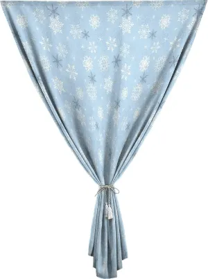 Anywhere Portable Blackout Curtain, Winter Door Window Curtains, New Year`s Eve Traditional Holiday Christmas Stars Print Bedroom Blackout Curtains,47W x54L Inches, for Bathroom Living Room Bedroom