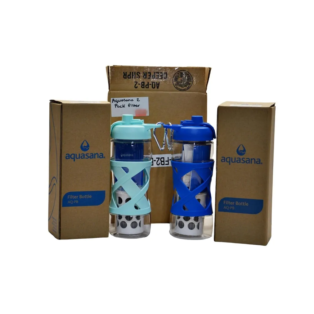 Aquasana Clean Water 20-fl oz Plastic Water Bottle 2 Pack