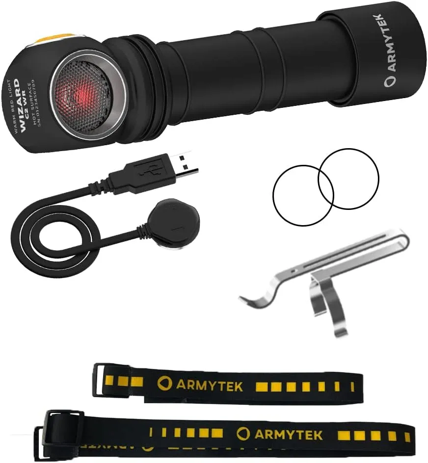 Armytek New Wizard C2 WR White-Red 1100 lm LED Headlamp Flashlight