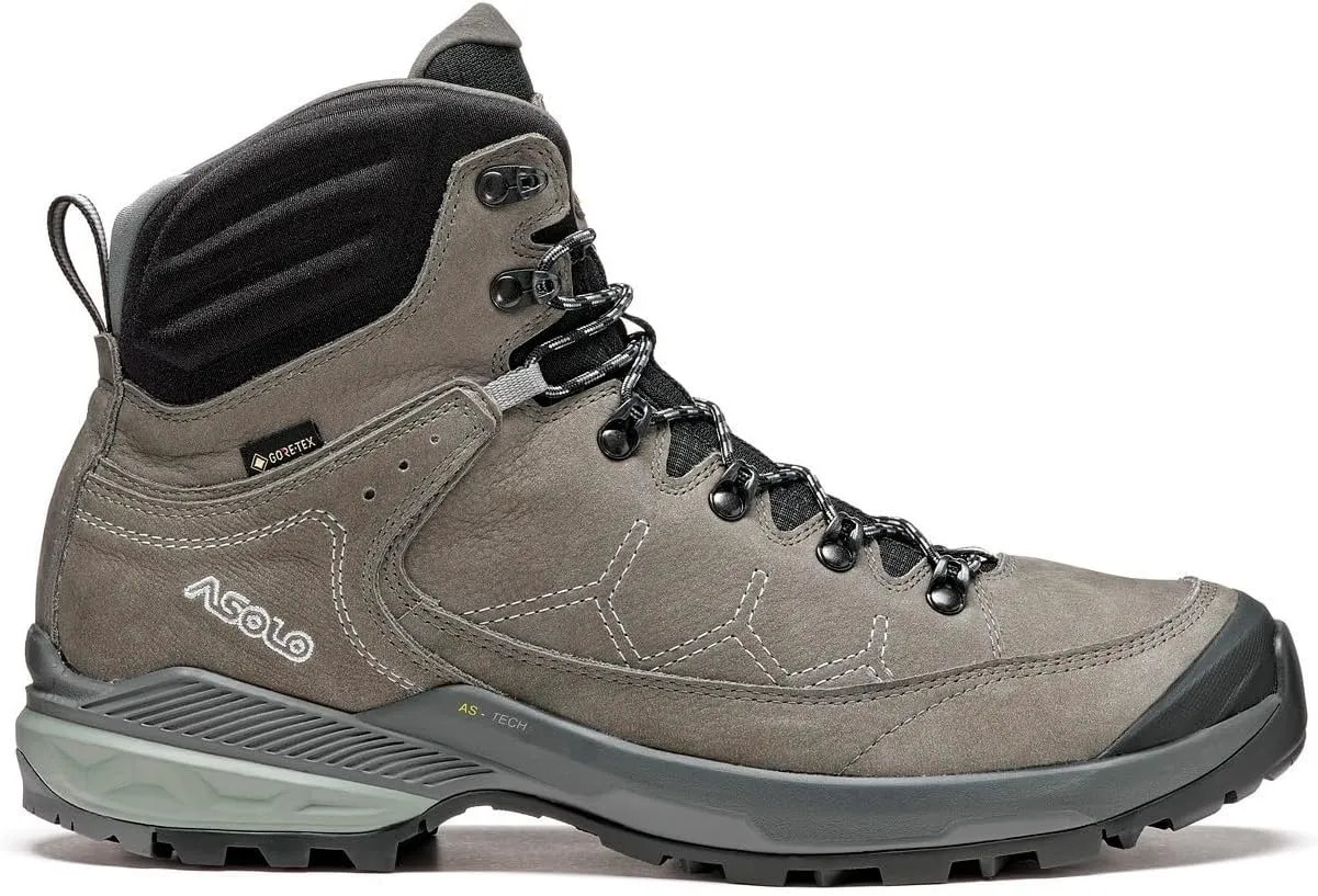 ASOLO Men's Falcon EVO NBK GV Waterproof Breathable Lace-Up Outdoor Hiking Boots, Nubuck Leather Upper, High-Traction Outsole