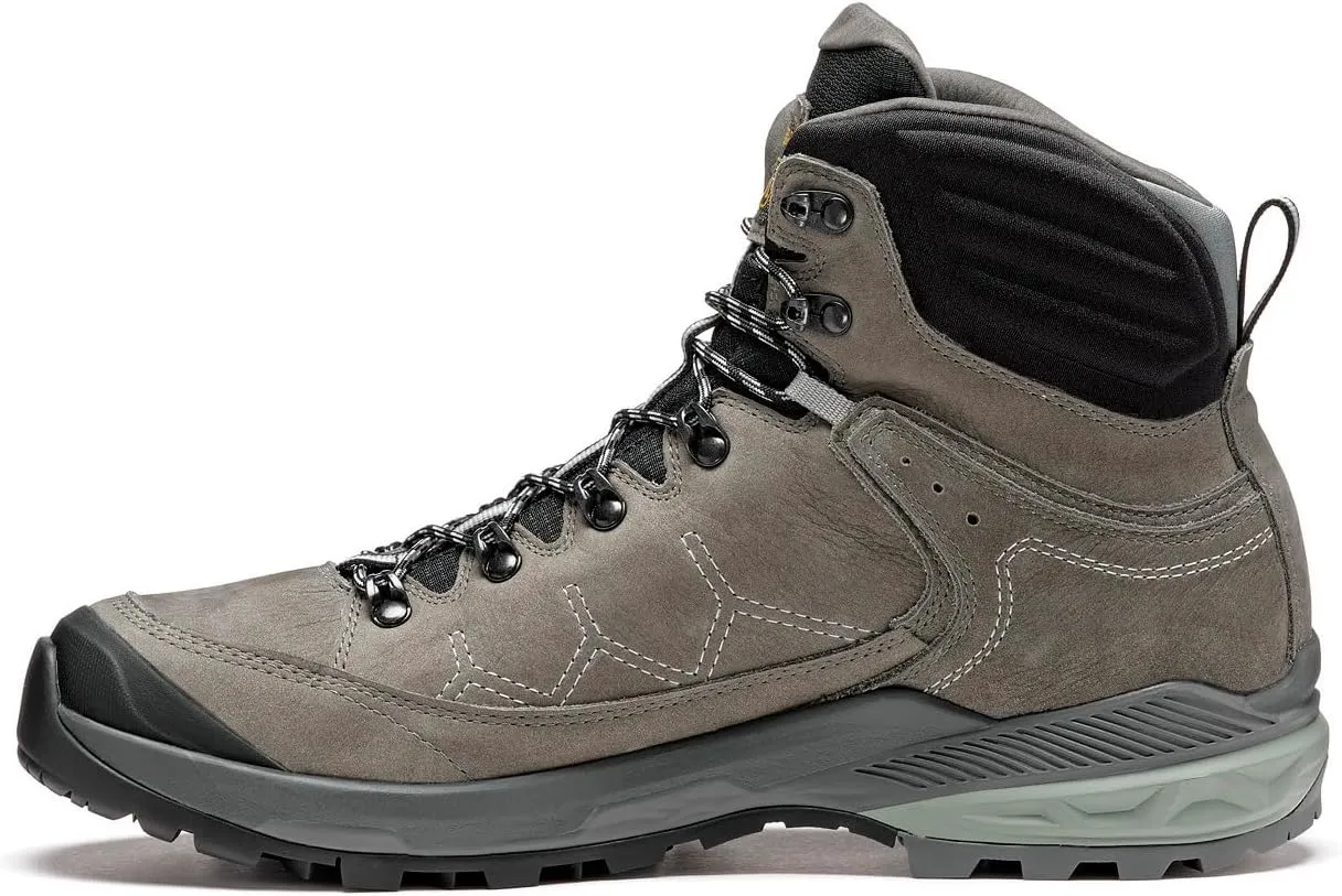 ASOLO Men's Falcon EVO NBK GV Waterproof Breathable Lace-Up Outdoor Hiking Boots, Nubuck Leather Upper, High-Traction Outsole