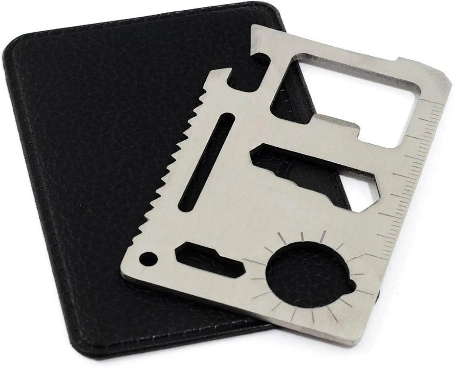 ASR Outdoor EDC Multi-Function Utility Survival Credit Card Tool Silver - 20 Pack