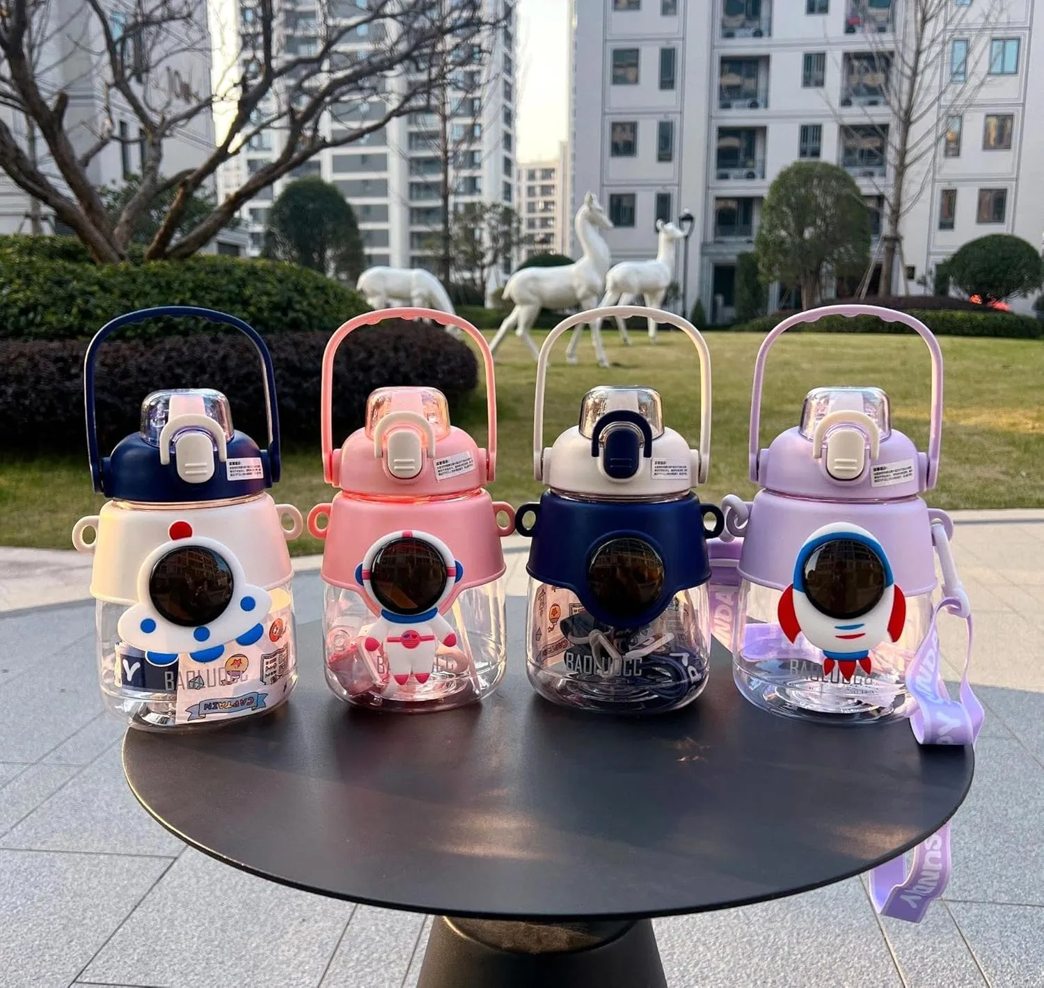 Astronaut kids bottle for water, juice, hot drinks