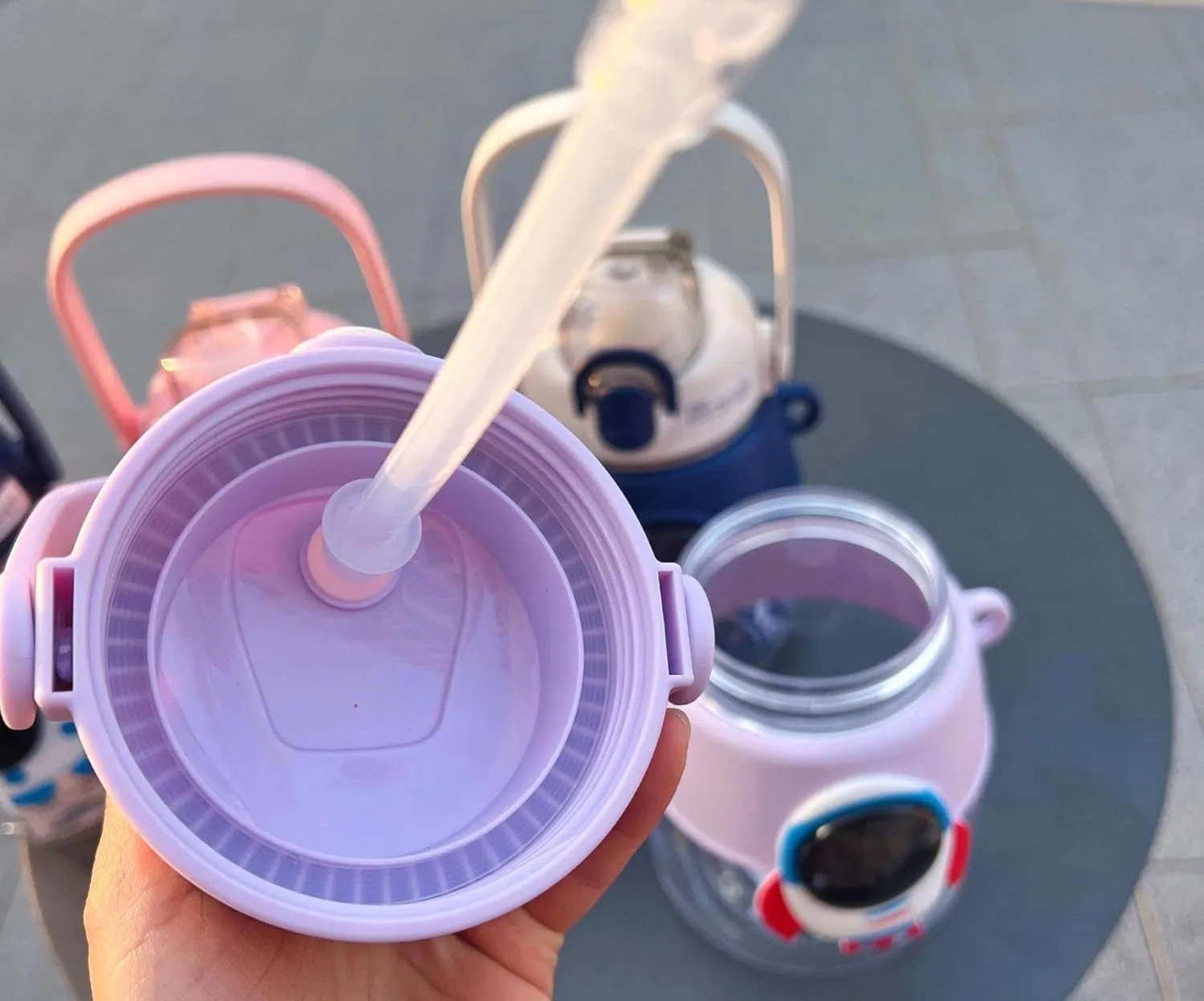 Astronaut kids bottle for water, juice, hot drinks