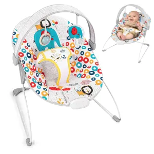 Baby Bouncer, Baby Bouncers for Infants, Portable Baby Bouncer Seat for Newborns with Music Soft Seat Cushion, Adjustable Infant Bouncer for Babies 0-6 Months 6-20 lbs Unisex