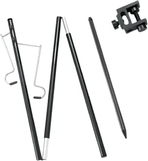 balacoo Outdoor Light Hook for Camping Portable Lantern Stand Aluminum Folding Camping Lamp Pole