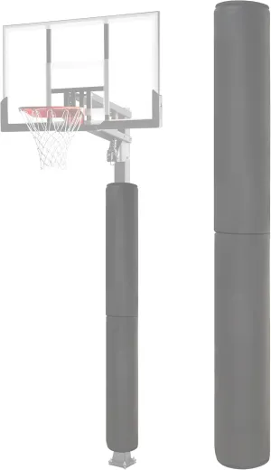 Basketball Pole Pad, Heavy Duty Safety Pole Pads for Player Protection, 72" Tall Weatherproof Protective Padding for 2.5" - 6" Diameter Poles, Basement Garage Playground Poles Protector