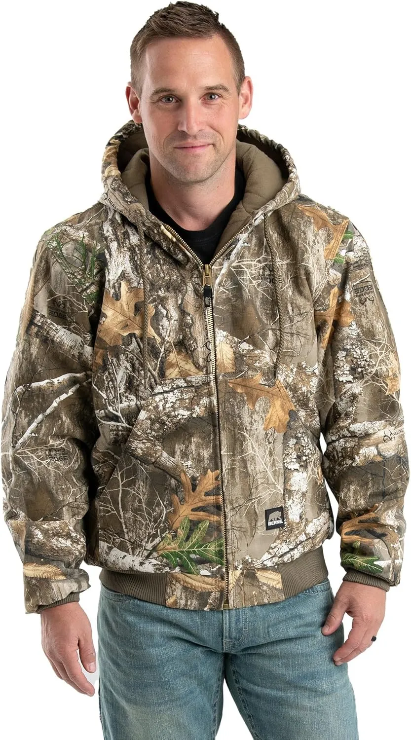 Berne Men's Heritage Duck Hooded Active Work Jacket