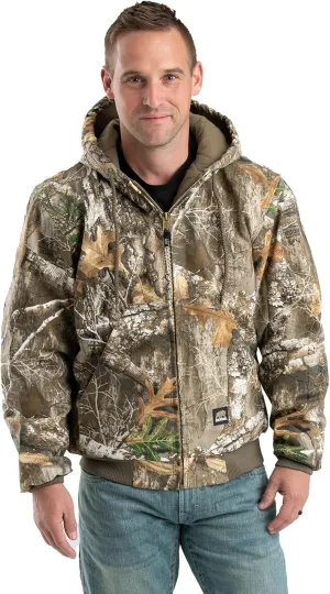Berne Men's Heritage Duck Hooded Active Work Jacket