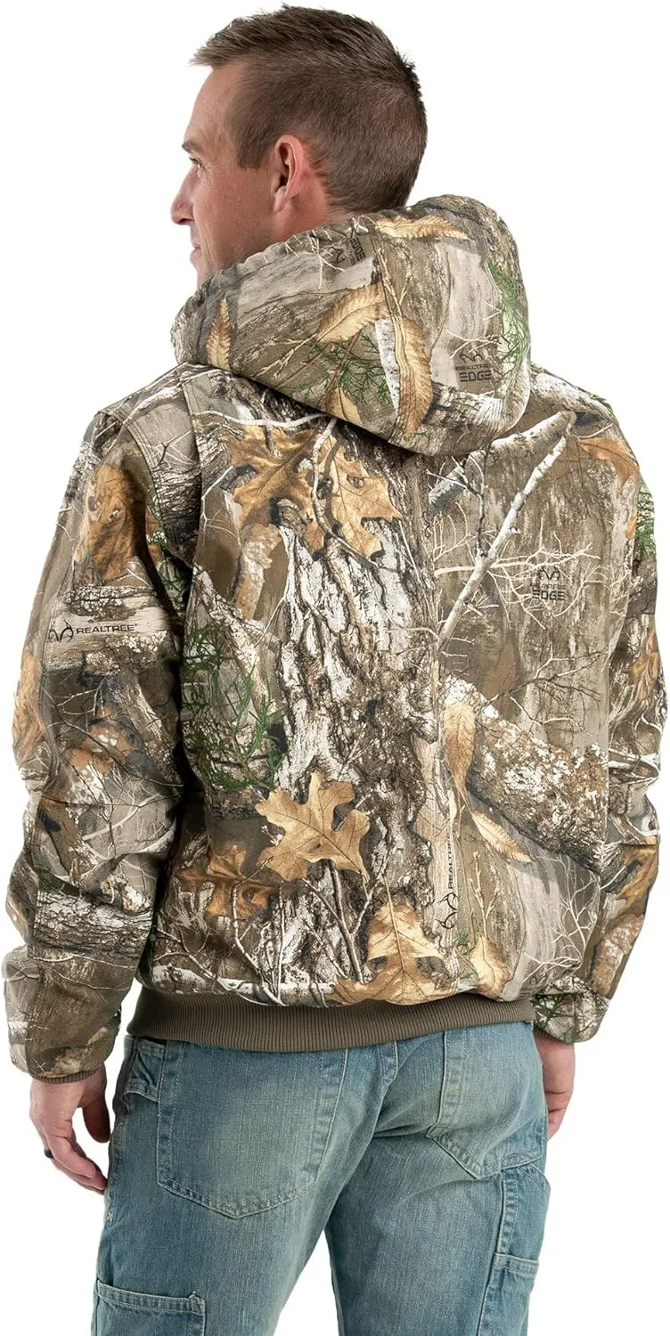 Berne Men's Heritage Duck Hooded Active Work Jacket